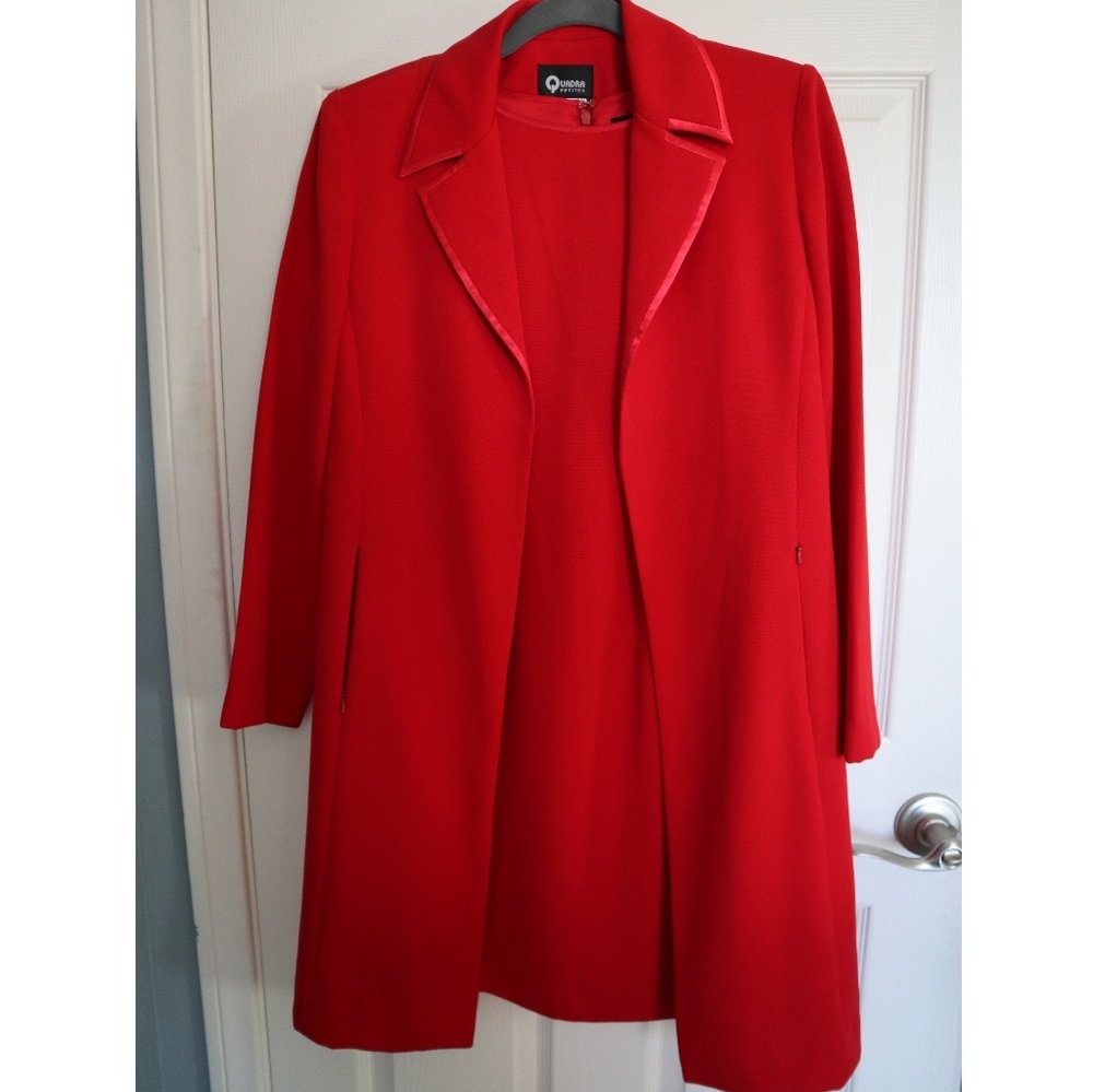 Holiday Red Coat and Dress Combo